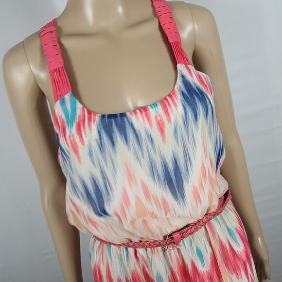 Maurices Coral Racerback Sleeveless Maxi Dress - Picture 5 of 9